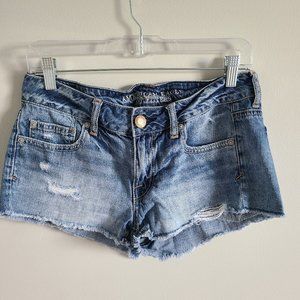 American Eagle Light Wash Denim Shorts